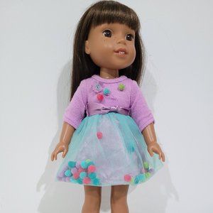 American Girl Doll Wellie Wisher Ashlyn with Five Outfits